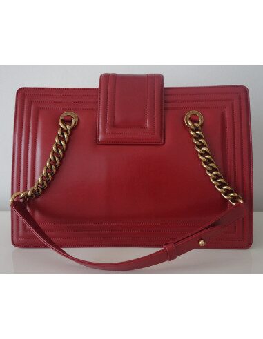 SAC CHANEL SHOPPING BOY ROUGE