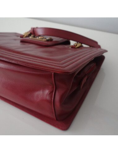SAC CHANEL SHOPPING BOY ROUGE