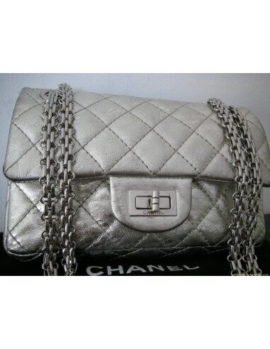 SAC CHANEL MINI 2.55 METALLIQUE