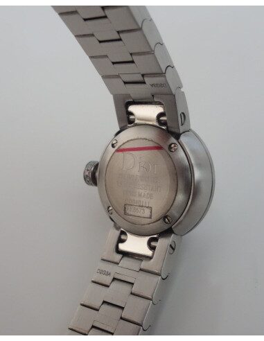 MONTRE MINI D DE DIOR ACIER ET DIAMANTS