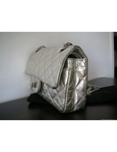 SAC CHANEL MINI 2.55 METALLIQUE
