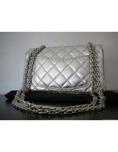 SAC CHANEL MINI 2.55 METALLIQUE