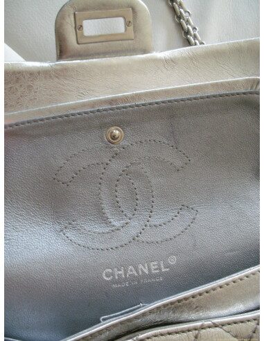 SAC CHANEL MINI 2.55 METALLIQUE