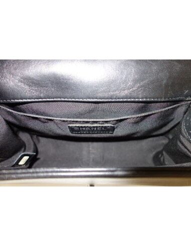 SAC CHANEL BOY MEDIUM CUIR NOIR