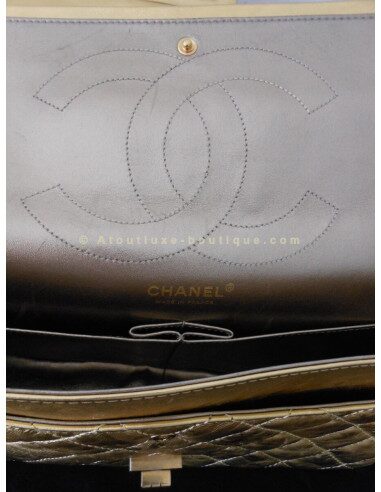 SAC CHANEL 2.55 GRAND MODELE DORÉ