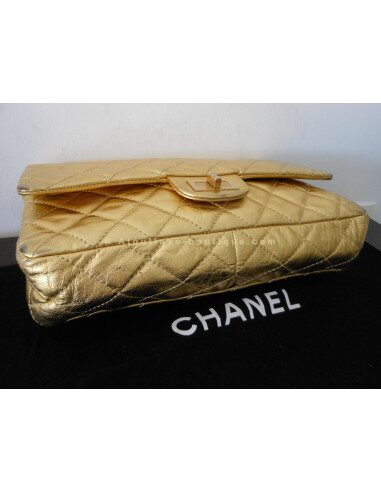 SAC CHANEL 2.55 GRAND MODELE DORÉ