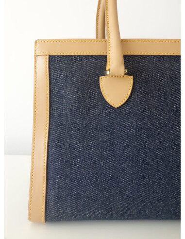 SAC DIOR SHOPPING CUIR ET JEAN