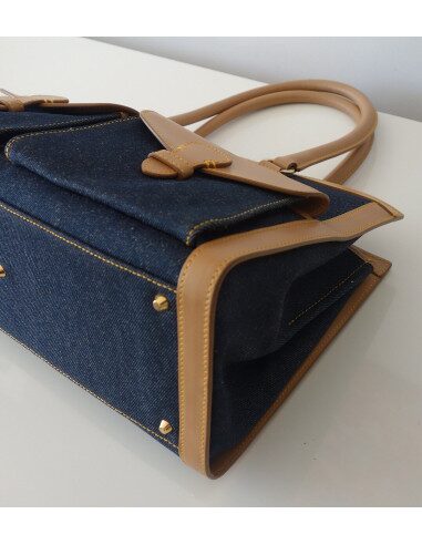SAC DIOR SHOPPING CUIR ET JEAN