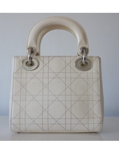 SAC LADY DIOR IVOIRE PM