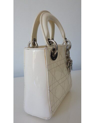 SAC LADY DIOR IVOIRE PM
