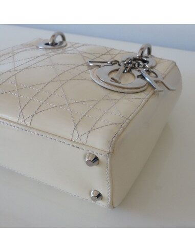 SAC LADY DIOR IVOIRE PM