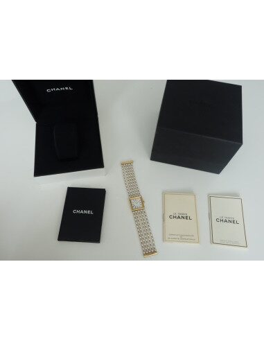 MONTRE CHANEL MADEMOISELLE OR ET PERLES