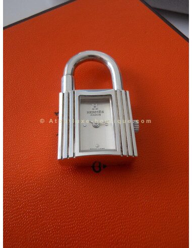 MONTRE HERMES KELLY ROUGE ARGENT