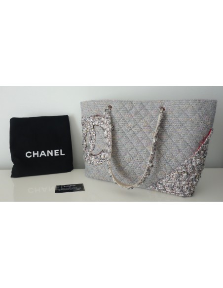 SAC CHANEL SHOPPING CAMBON TWEED