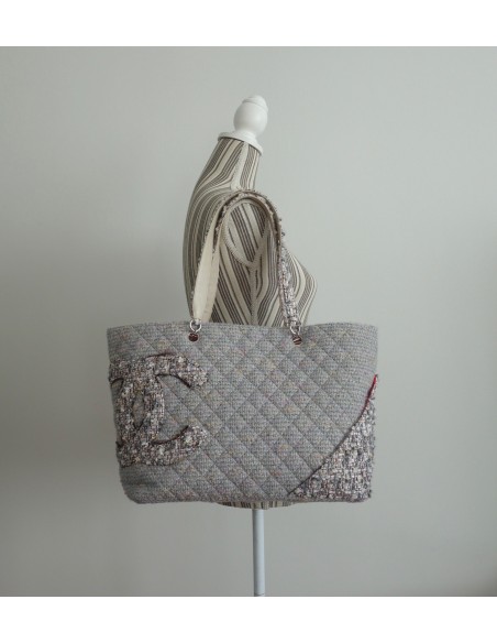 SAC CHANEL SHOPPING CAMBON TWEED