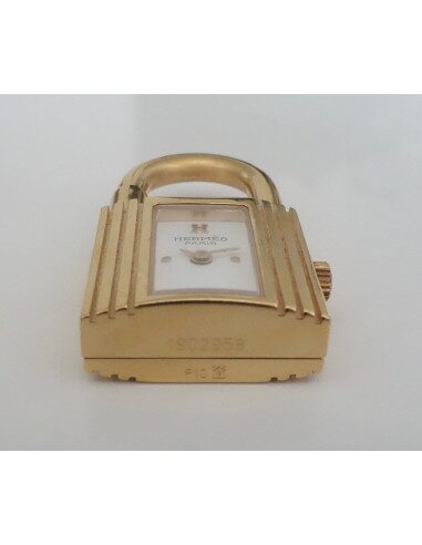 MONTRE HERMES KELLY PLAQUE OR