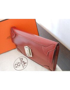 POCHETTE HERMES FLECHE D'OR ROUGE 2