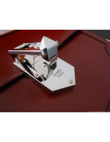 POCHETTE HERMES FLECHE D'OR ROUGE