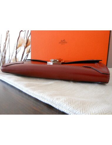 POCHETTE HERMES FLECHE D'OR ROUGE