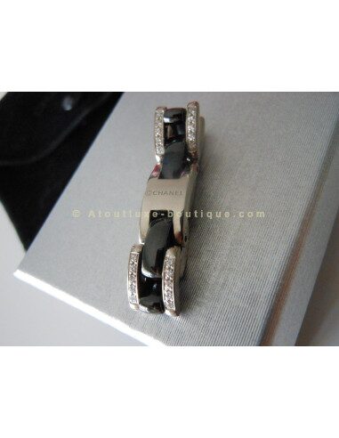 BAGUE CHANEL ULTRA CERAMIQUE NOIR - DIAMANTS