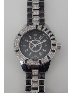 MONTRE DIOR CHRISTAL DIAMANTS BRACELET DIAMANTS 2