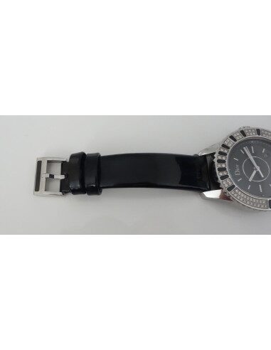 MONTRE DIOR CHRISTAL NOIRE DIAMANTS