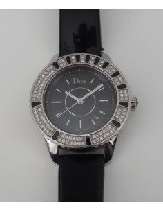 MONTRE DIOR CHRISTAL NOIRE DIAMANTS 2