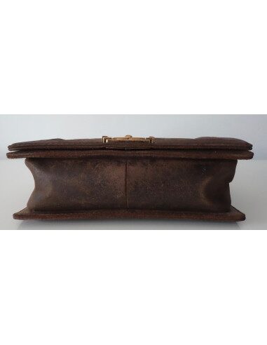 SAC CHANEL BOY MARRON