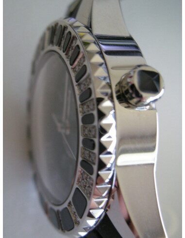 MONTRE DIOR CHRISTAL NOIRE 44 DIAMANTS