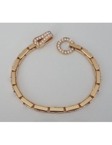 BRACELET CARTIER AGRAPHE OR ET DIAMANTS