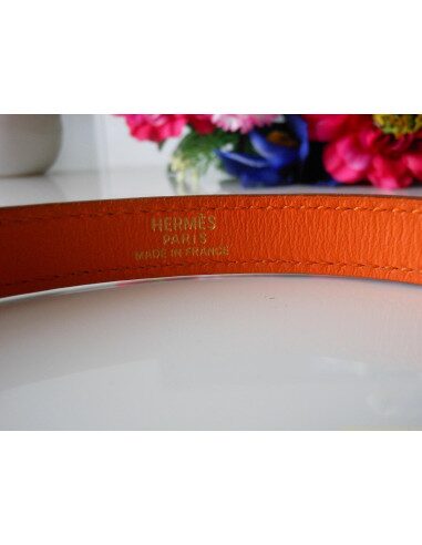 BRACELET HERMES DOUBLE TOUR ORANGE