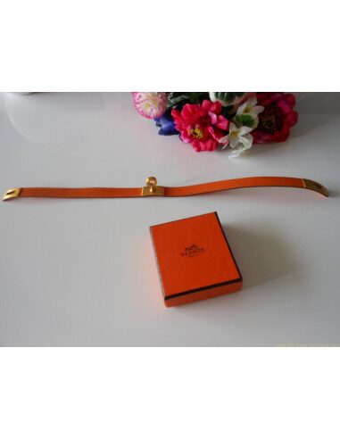 BRACELET HERMES DOUBLE TOUR ORANGE