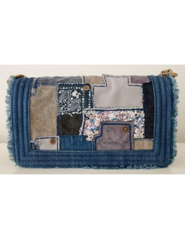 SAC CHANEL BOY JEAN BLEU