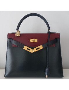 SAC HERMES KELLY BOX 28 TRICOLORE 2