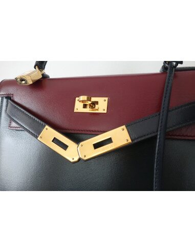 SAC HERMES KELLY BOX 28 TRICOLORE