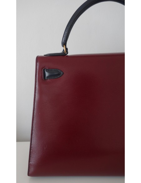 SAC HERMES KELLY BOX 28 TRICOLORE