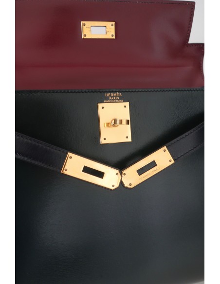 SAC HERMES KELLY BOX 28 TRICOLORE