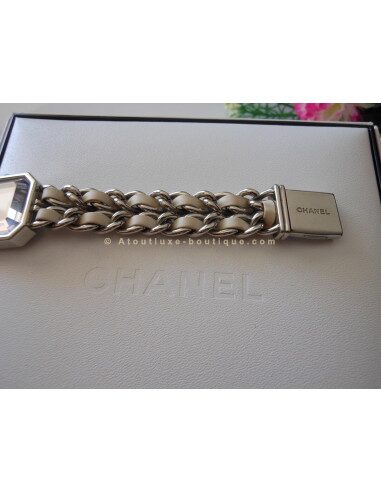 MONTRE CHANEL PREMIERE ACIER / CUIR BLANC