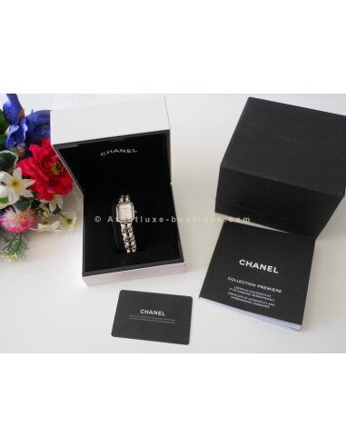 MONTRE CHANEL PREMIERE ACIER / CUIR BLANC