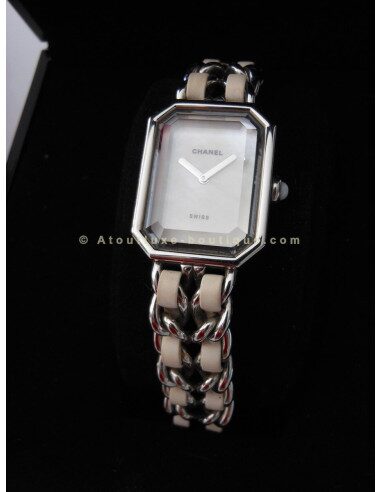 MONTRE CHANEL PREMIERE ACIER / CUIR BLANC