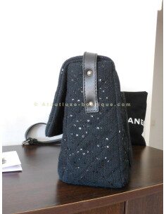 SAC CHANEL 2.55 TWEED ET SEQUINS XXL 2