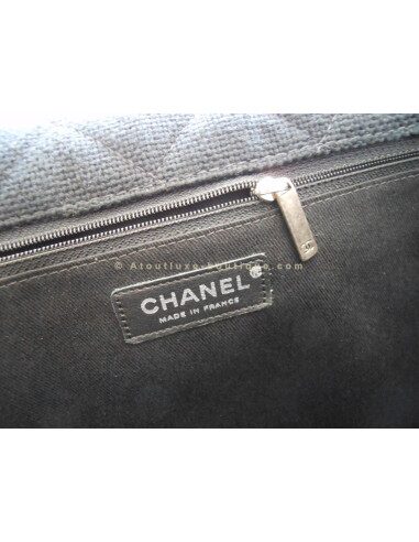 SAC CHANEL 2.55 TWEED ET SEQUINS XXL