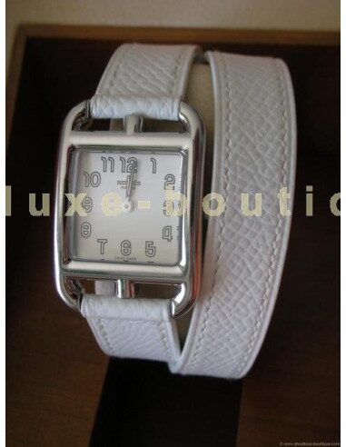 MONTRE CAPE COD HERMES DOUBLE TOUR BLANC