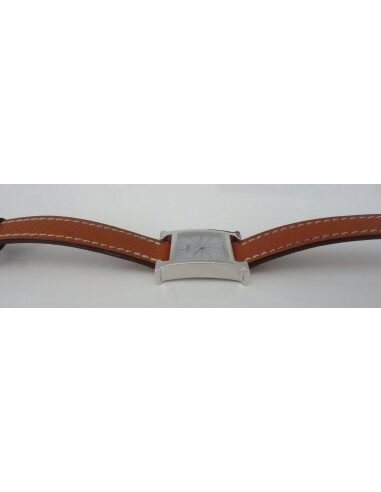 MONTRE HERMES HEURE H MINI EN OR BLANC