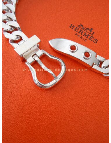 COLLIER HERMES SELLIER EN ARGENT