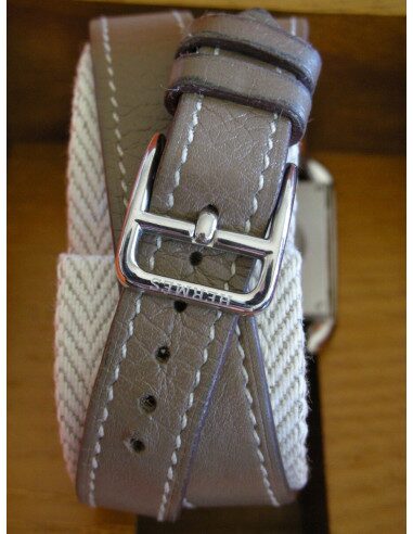 MONTRE HERMES CAPE COD FEMME BRACELET ETOUPE