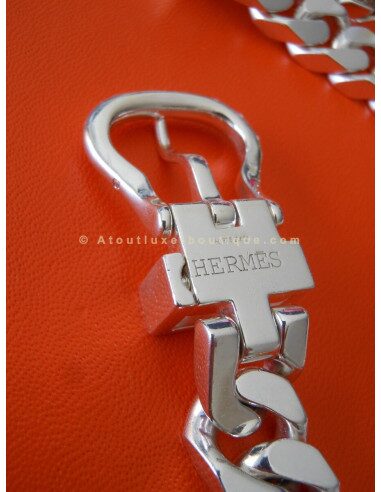 COLLIER HERMES SELLIER EN ARGENT
