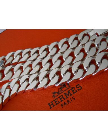 COLLIER HERMES SELLIER EN ARGENT