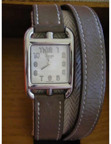 MONTRE HERMES CAPE COD FEMME BRACELET ETOUPE