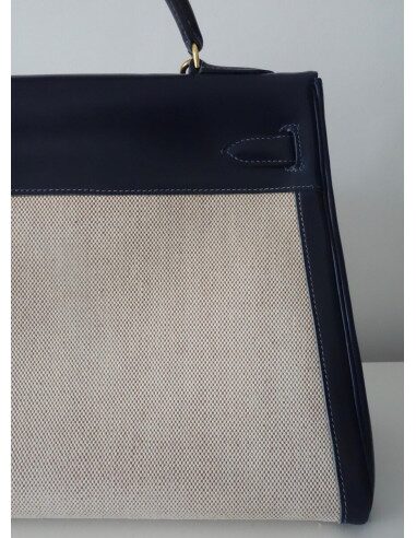SAC HERMES KELLY BI-MATIERE